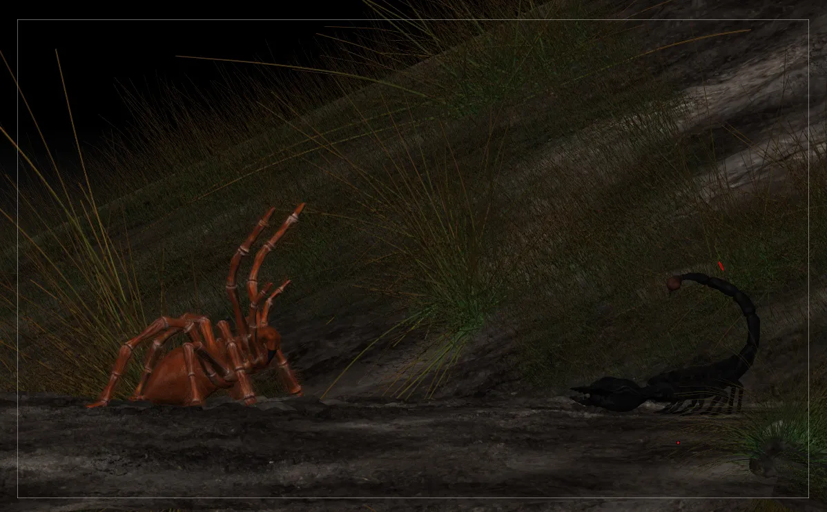 23073 tarantula eating