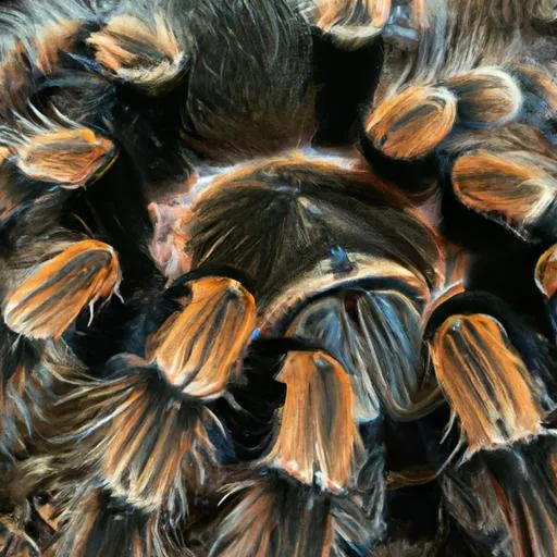 23154 curly hair tarantula molting