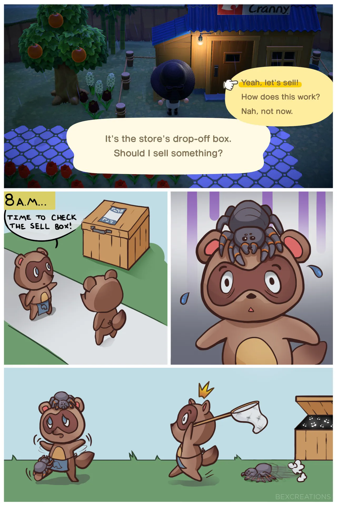 23221 animal crossing tarantula catching