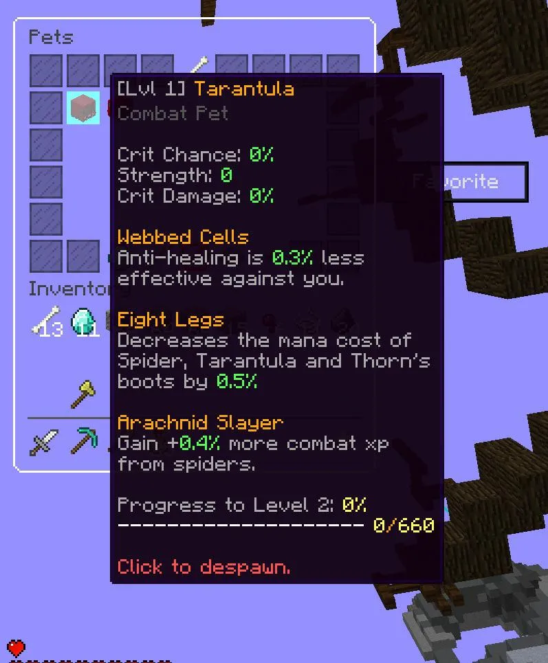 23257 tarantula pet ability 2